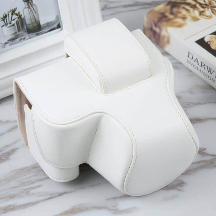 DCA2178W.jpg Für Canon EOS R10 Kamera Ganzkörper-Kameratasche aus magnetischem Leder mit Riemen, For Canon EOS R10 – Bild 1