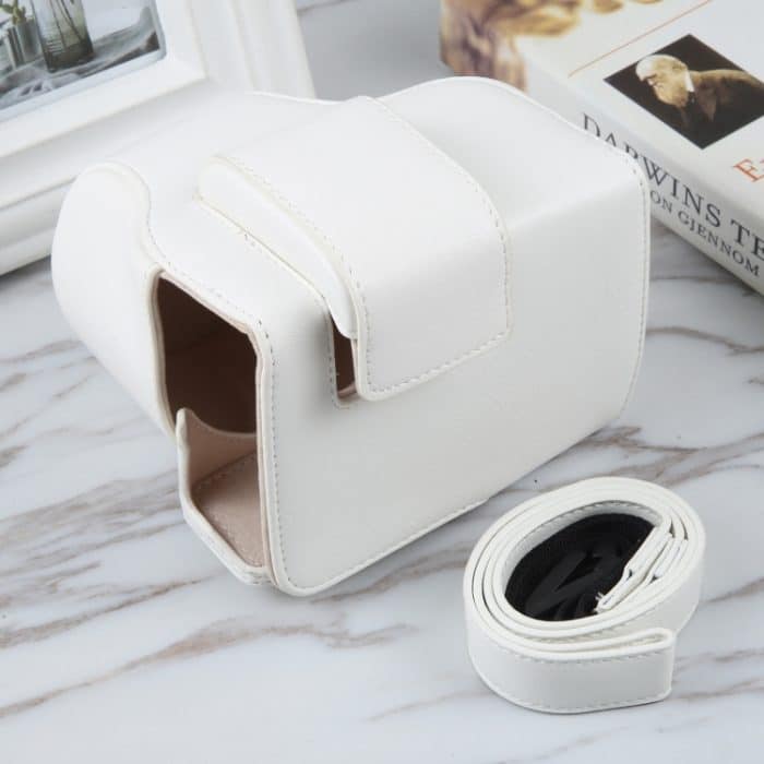 Für Canon EOS R10 Kamera Ganzkörper-Kameratasche aus magnetischem Leder mit Riemen, For Canon EOS R10 – Bild 2