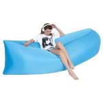 Tragbares Lazy Water aufblasbares Sofa für den Außenbereich, Strandgras-Luftbett, Größe: 200 x 70 cm, 200 x 70cm Sky Blue, 200 x 70cm Black, 200 x 70cm Green, 200 x 70cm Pink, 200 x 70cm Rose Red