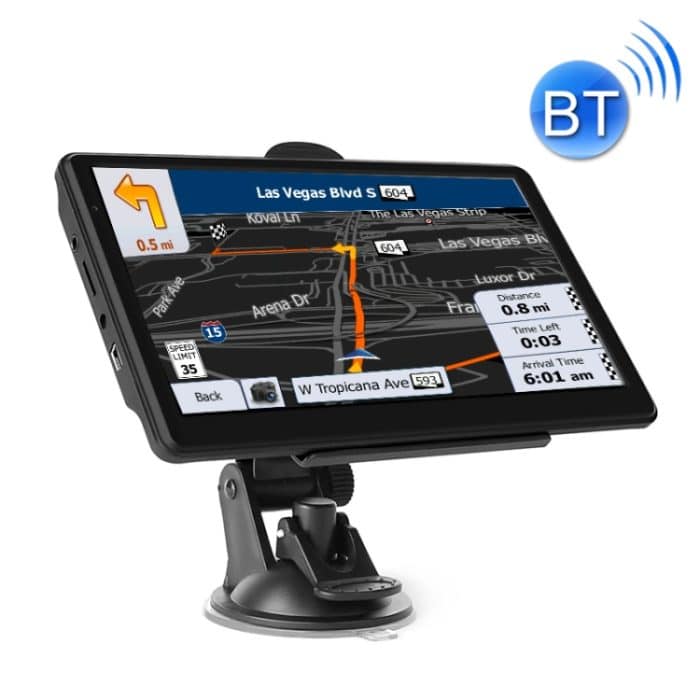 X20 7-Zoll-Auto-GPS-Navigator 8G + 256M kapazitiver Bildschirm Bluetooth-Umkehrbild, Europe Map, Australia Map, Southeast Asia Map, North America Map, Middle East Map, South America Map, Africa Map – Bild 1