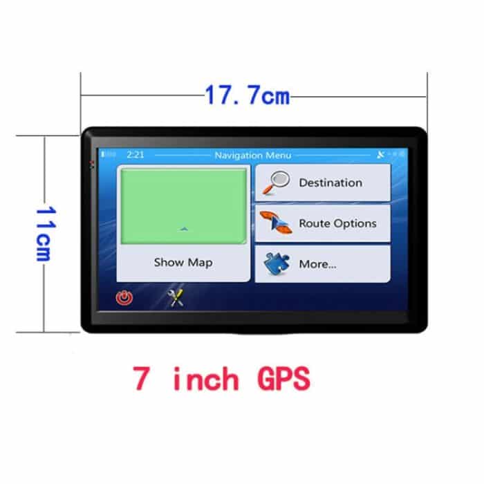 X20 7-Zoll-Auto-GPS-Navigator 8G + 256M kapazitiver Bildschirm Bluetooth-Umkehrbild, Europe Map, Australia Map, Southeast Asia Map, North America Map, Middle East Map, South America Map, Africa Map – Bild 2