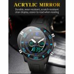 SANDA 3106 Dual Digital Display Männer Outdoor-Sport leuchtende stoßfeste elektronische Uhr – Bild 4