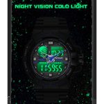 SANDA 6025 Dual Time Digital Display Leuchtender Kalender Wasserdichte multifunktionale Herren-Sport-Quarzuhr – Bild 6