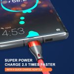 ADC-001 3A USB-auf-8-Pin-Gewebe-Schnellladedatenkabel – Bild 4