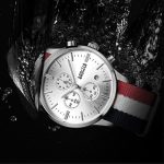 BAOGELA 1611 Kleine dreipolige leuchtende Chronographen-Kalender-Quarzuhr für Herren – Bild 4