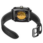 BAOGELA 6763G Quadratisches Zifferblatt Lederarmband Uhr Kalender Mechanische Uhr für Herren – Bild 4