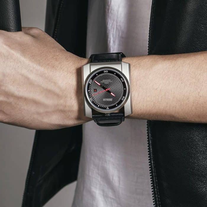 BAOGELA 6775G Honeycomb Hollow Round Dial Lederarmband Uhr Kalender Mechanische Uhr für Herren – Bild 6