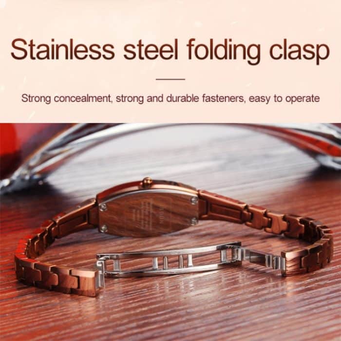 JIN SHI DUN 6530 Damenmode Dual Kalender leuchtende Quarzuhr – Bild 5