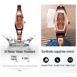 JIN SHI DUN 6530 Damenmode Dual Kalender leuchtende Quarzuhr – Bild 6