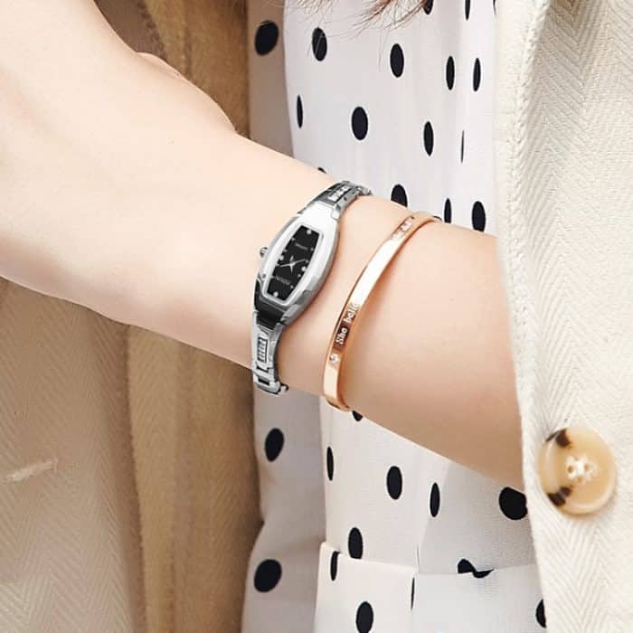 JIN SHI DUN 6530 Damenmode Dual Kalender leuchtende Quarzuhr – Bild 10