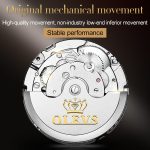 OLEVS 6607 Multifunktions-Herrenuhr mit großem Schwungrad, automatisch, wasserdicht, mechanisch – Bild 8