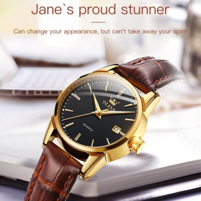 OLEVS 6898 Damenmode wasserdichte Dual-Kalender-Quarzuhr – Bild 5