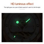 JIN SHI DUN 8831 Damenmode Diamant ausgehöhlte wasserdichte Keramik mechanische Uhr – Bild 5