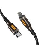 awei CL-125L Typ-C / USB-C auf 8-poliges Schnelllade-Datenkabel, Länge: 1 m