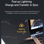 awei CL-125L Typ-C / USB-C auf 8-poliges Schnelllade-Datenkabel, Länge: 1 m – Bild 6