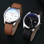 YAZOLE 560 Lederarmband Quarzwerk Wasserdichte Herrenuhr – Bild 2