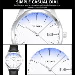 YAZOLE 560 Lederarmband Quarzwerk Wasserdichte Herrenuhr – Bild 4