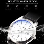 YAZOLE 560 Lederarmband Quarzwerk Wasserdichte Herrenuhr – Bild 5