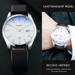YAZOLE 560 Lederarmband Quarzwerk Wasserdichte Herrenuhr – Bild 7