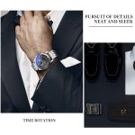 YAZOLE 513 Stahlband Kalender wasserdichte Quarzuhr – Bild 6