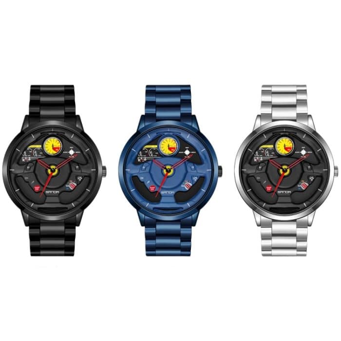 SANDA 1085 Lenkrad-Hohlzifferblatt, wasserdichte Quarzuhr – Bild 2