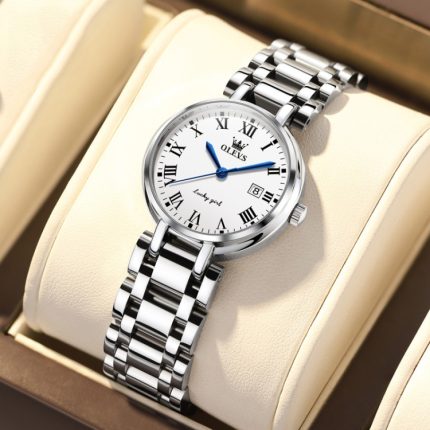 OLEVS 5575 Wasserdichte Damen-Quarzuhr mit exquisitem Zifferblatt