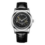 Sanda 7001 Lederarmband Leuchtende wasserdichte mechanische Uhr