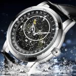 Sanda 7001 Lederarmband Leuchtende wasserdichte mechanische Uhr – Bild 3