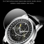 Sanda 7001 Lederarmband Leuchtende wasserdichte mechanische Uhr – Bild 4