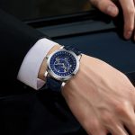 Sanda 7001 Lederarmband Leuchtende wasserdichte mechanische Uhr – Bild 6