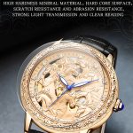 SANDA 7011 Leuchtende wasserdichte mechanische Uhr mit Lederarmband – Bild 5