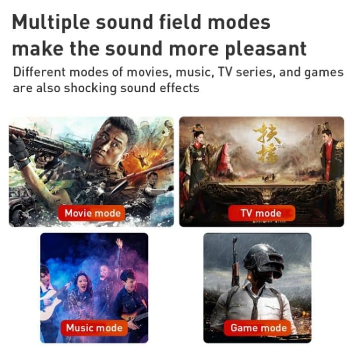 D90 Heimkino-Audio, Echo-Wand-Soundbar, Subwoofer, Bluetooth-Audio, Subwoofer – Bild 7