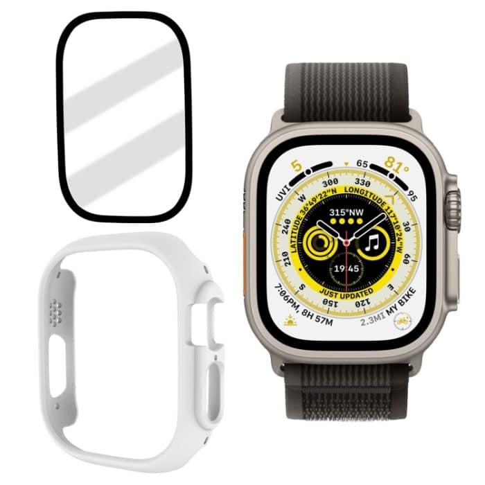 Hartglasfolie, mattiertes PC-Uhrengehäuse, For Apple Watch Ultra 49mm / Apple Watch Ultra 2 49mm, For Apple Watch Ultra 49mm / Apple Watch Ultra 2 49mm / Apple Watch Ultra 2 49mm – Bild 1