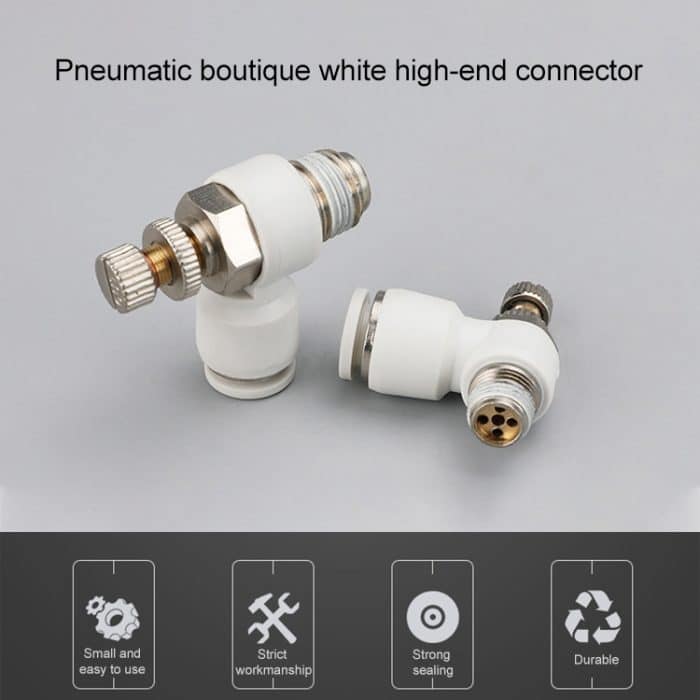 LAIZE SL Drosselventil-Winkel-Pneumatik-Schnellanschluss, SL4-01, SL4-02, SL4-M5, SL6-01, SL6-02, SL6-03, SL6-04, SL6-M5, SL8-01, SL8-02, SL8-03, SL8-04, SL10-01, SL10-02, SL10-03, SL10-04, SL12-02, SL12-03, SL12-04 – Bild 3