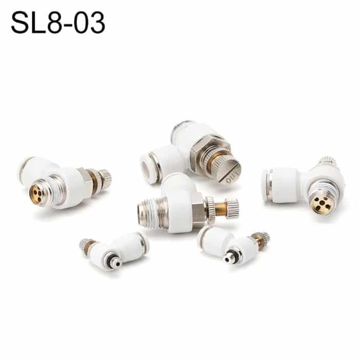 EDA003830911.jpg LAIZE SL Drosselventil-Winkel-Pneumatik-Schnellanschluss – Bild 1