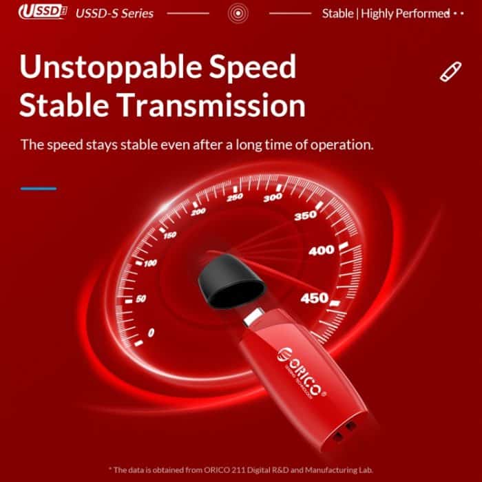 ORICO USB-Solid-State-Flash-Laufwerk, Lesen: 520 MB/s, Schreiben: 450 MB/s – Bild 2