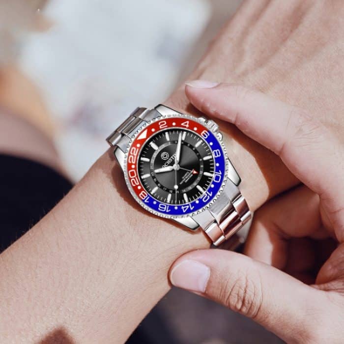 Ochstin 5019B Multifunktionale wasserdichte Quarzuhr mit Edelstahlarmband – Bild 7