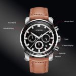 Ochstin 5111B Multifunktionale Business-Quarzuhr mit wasserdichtem, leuchtendem Lederarmband – Bild 3