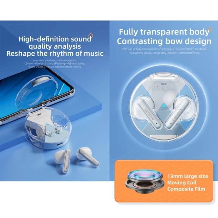 Lenovo LP10 TWS Kabelloser Bluetooth 5.2-Kopfhörer mit Rauschunterdrückung und Mikrofon – Bild 4