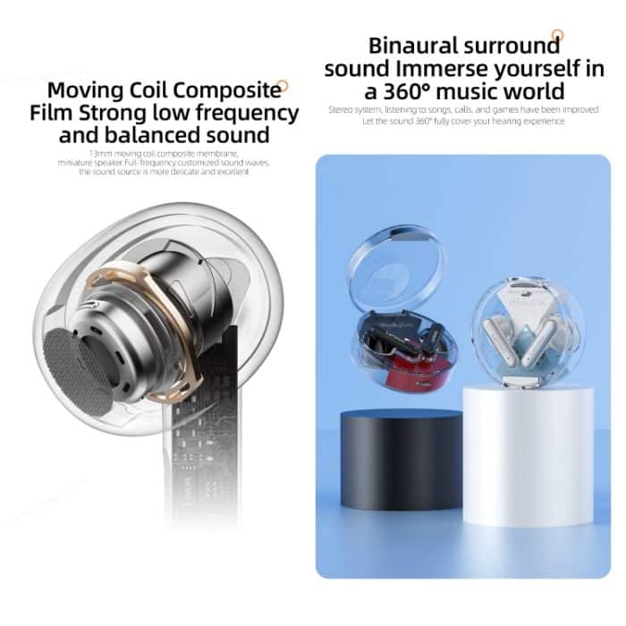 Lenovo LP10 TWS Kabelloser Bluetooth 5.2-Kopfhörer mit Rauschunterdrückung und Mikrofon – Bild 5