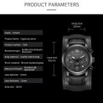 Ochstin 7230 Multifunktions-Business-Armbanduhr aus Leder mit wasserdichtem Quarzwerk – Bild 3