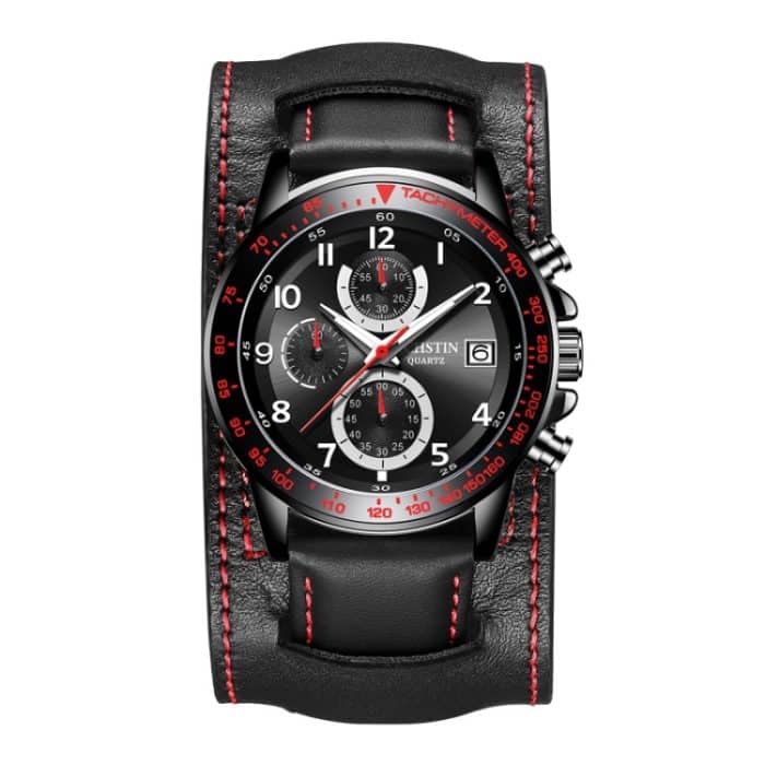 EDA003877101A.jpg Ochstin 7233 Multifunktions-Business-Armbanduhr aus Leder mit wasserdichtem Quarzwerk – Bild 1