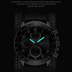 Ochstin 7233 Multifunktions-Business-Armbanduhr aus Leder mit wasserdichtem Quarzwerk – Bild 3