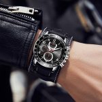 Ochstin 7233 Multifunktions-Business-Armbanduhr aus Leder mit wasserdichtem Quarzwerk – Bild 5