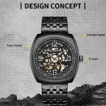 OCHSTIN 7262 Masterpiece Series Herrenuhr mit mechanischem Stahlband – Bild 5