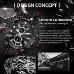 Ochstin 6045A Multifunktions-Quarz-Leucht-Herrenuhr aus echtem Leder – Bild 4