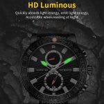 Ochstin 6045A Multifunktions-Quarz-Leucht-Herrenuhr aus echtem Leder – Bild 5