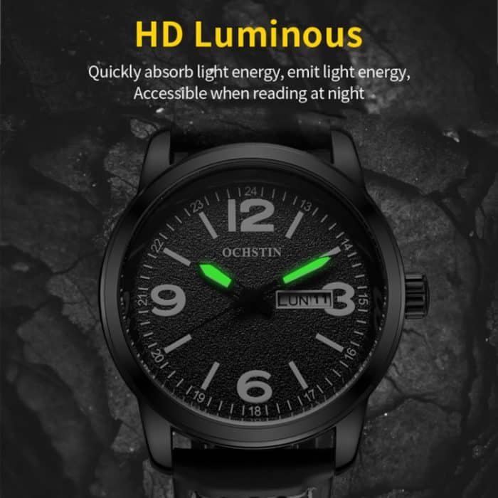 Ochstin 6047B Business Style Quarz Herren Lederuhr – Bild 5