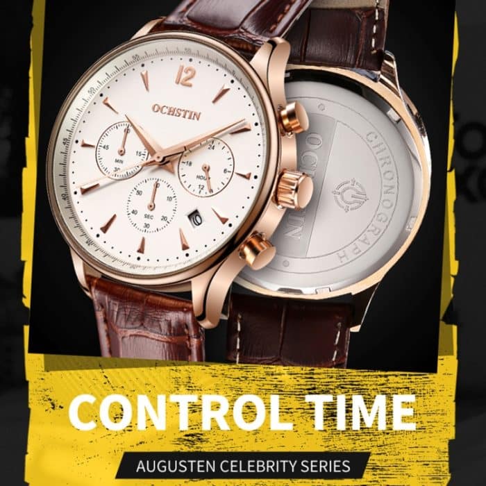 EDA004014501_B3.jpg Ochstin 6050A Multifunktions-Quarz-Herren-Lederuhr – Bild 4