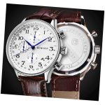 Multifunktionale Quarz-Herren-Lederuhr – Bild 5